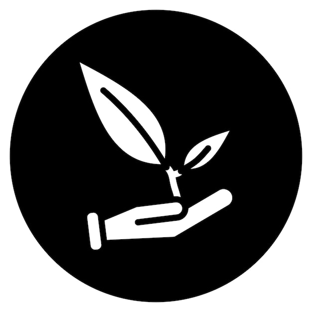 Iconos de vectores de plantación