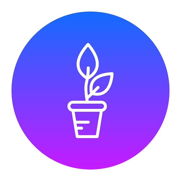 Iconos de vectores de plantas