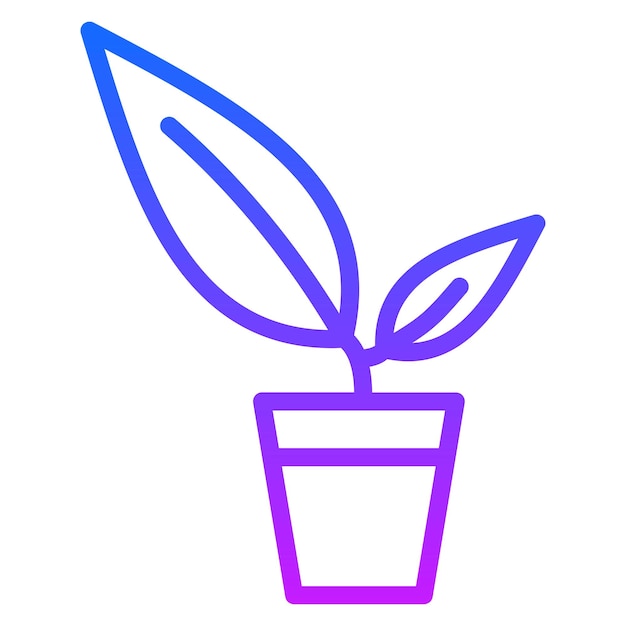 Iconos de vectores de plantas