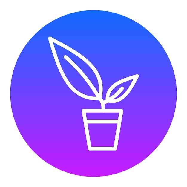 Iconos de vectores de plantas