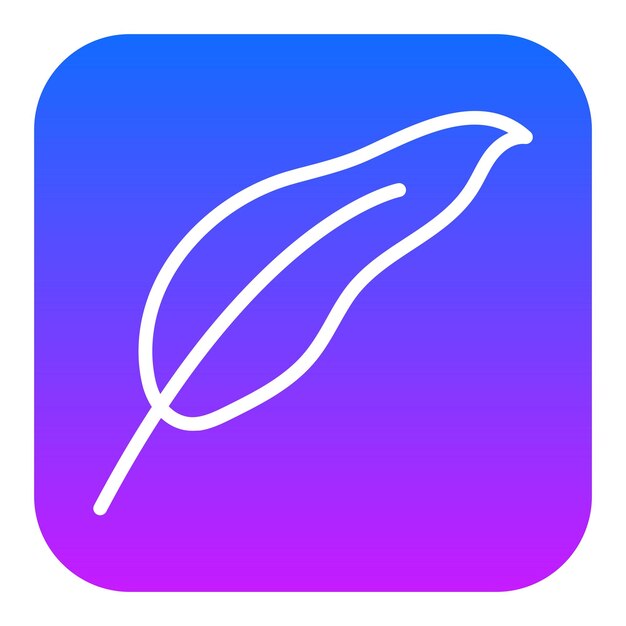 Iconos de vectores de plumas