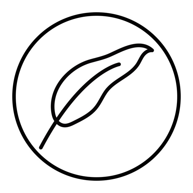 Iconos de vectores de plumas