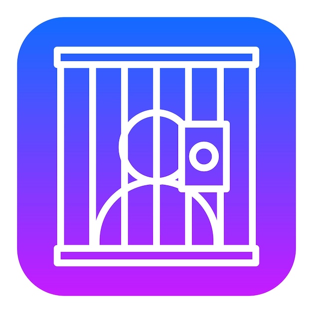 Iconos de vectores de prisioneros