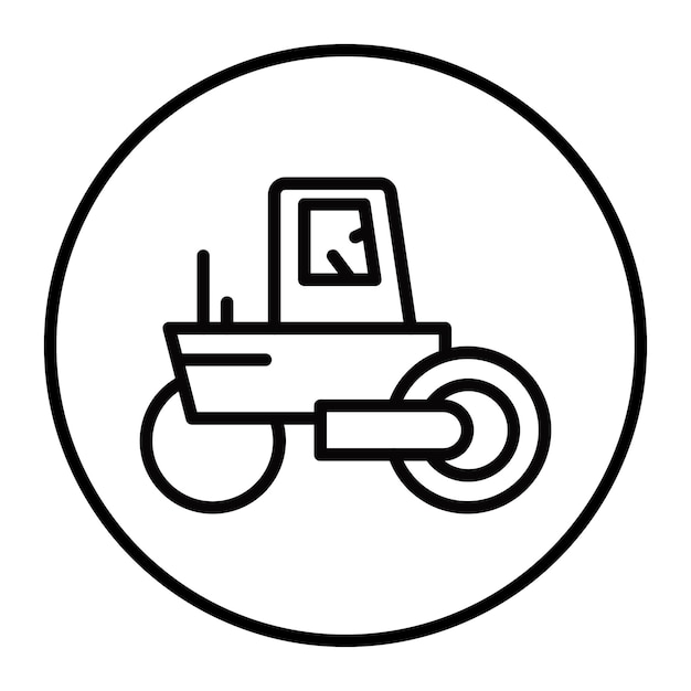 Iconos de vectores de rodillos de carretera