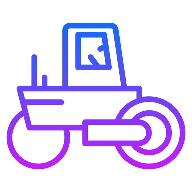 Iconos de vectores de rodillos de carretera