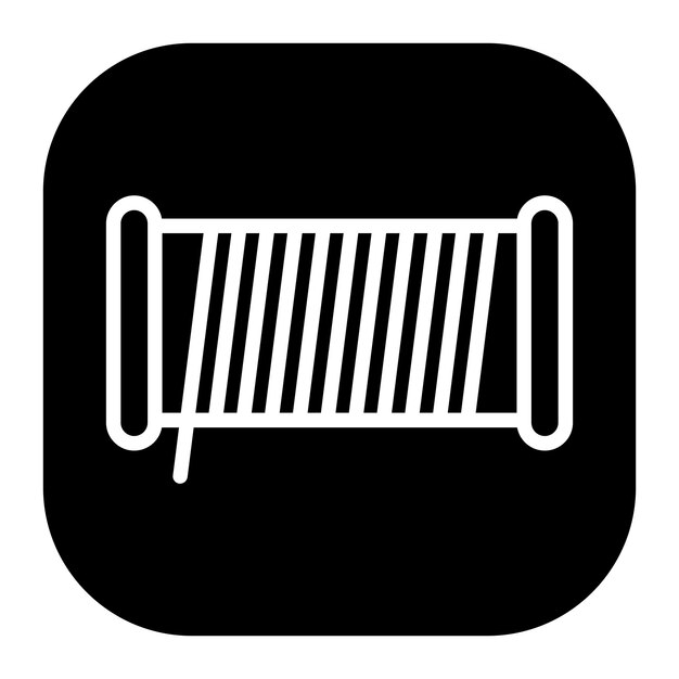Iconos de vectores de rollo de cables