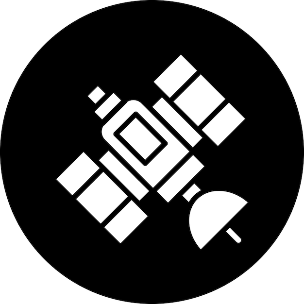 Iconos de vectores de satélites