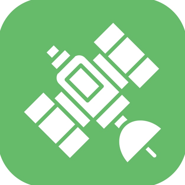 Iconos de vectores de satélites