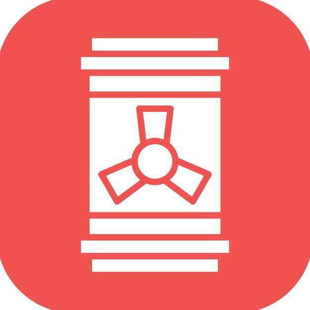 Iconos de vectores de tanques nucleares