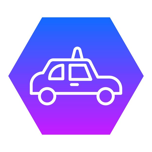Iconos de vectores de taxis