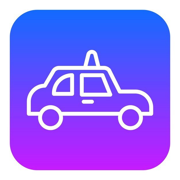 Iconos de vectores de taxis