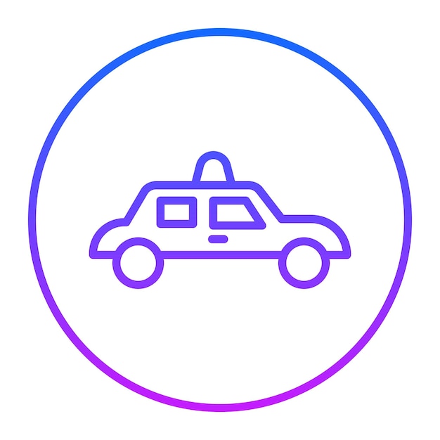 Iconos de vectores de taxis
