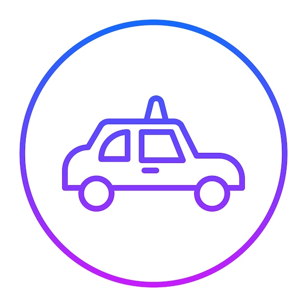 Iconos de vectores de taxis