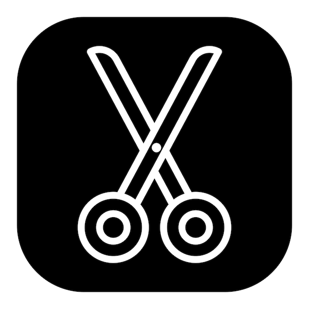 Iconos de vectores de tijera