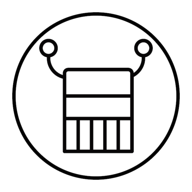 Iconos de vectores de toallas