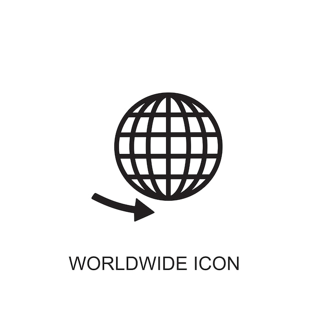 Iconos de vectores en todo el mundo