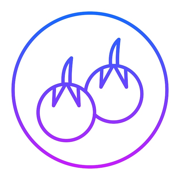 Iconos de vectores de tomate