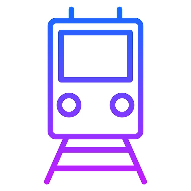 Iconos de vectores de trenes
