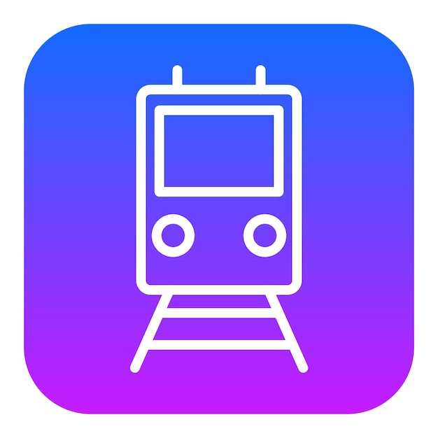Iconos de vectores de trenes