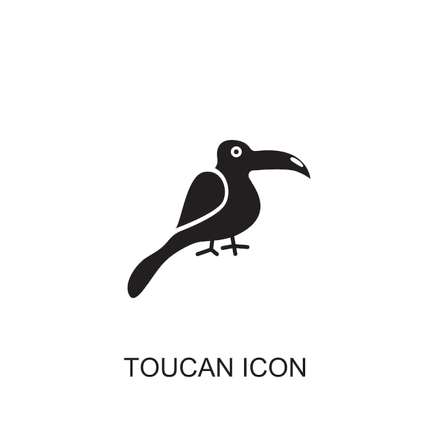 Iconos de vectores de tucanes