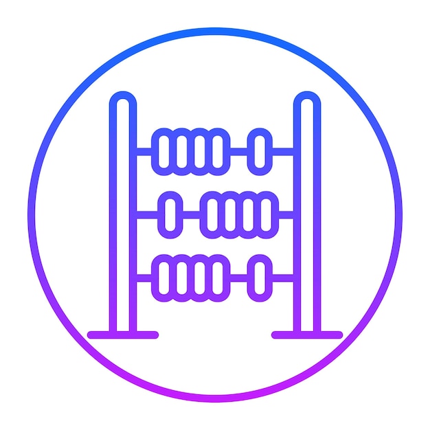 Iconos vectoriales del ábaco