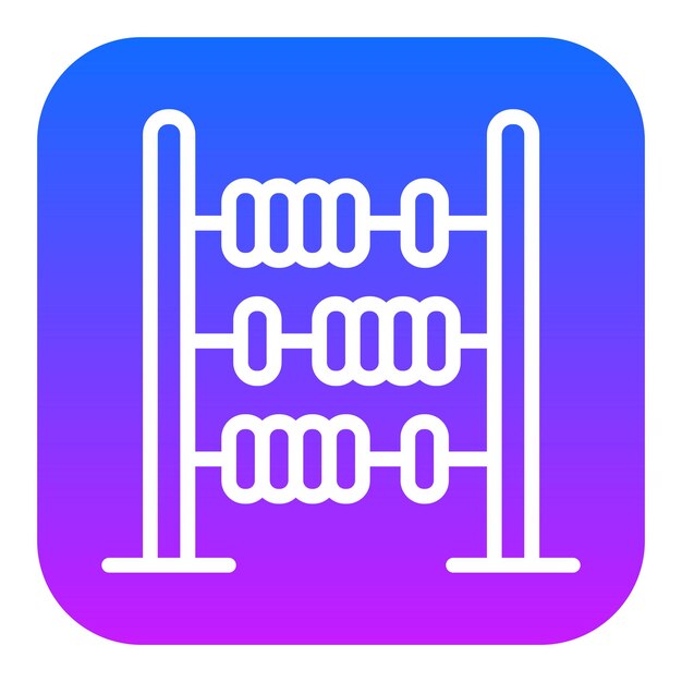 Iconos vectoriales del ábaco