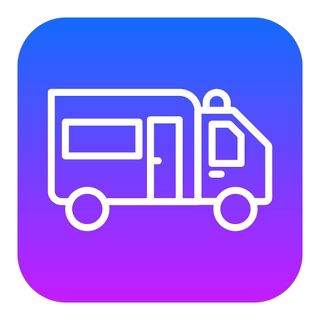 Iconos vectoriales de las ambulancias