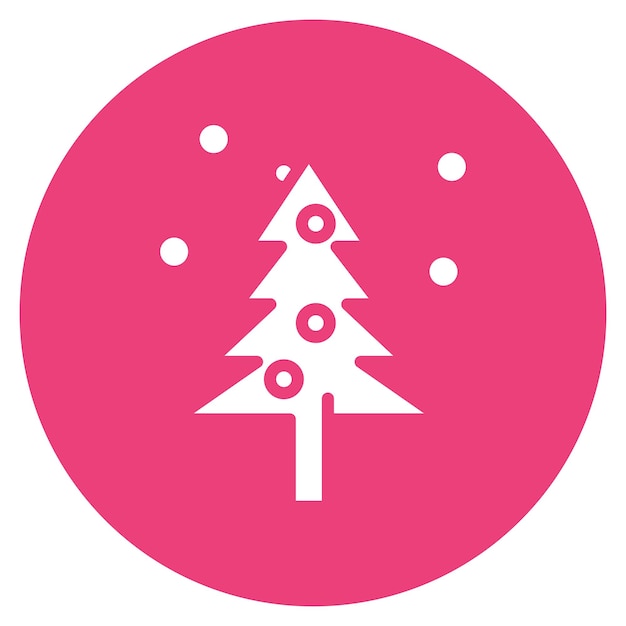 Iconos vectoriales de árboles de Navidad