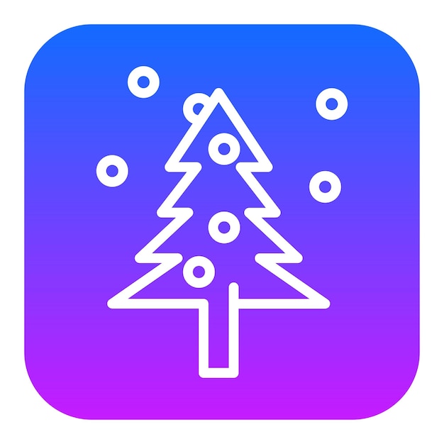 Iconos vectoriales de árboles de Navidad