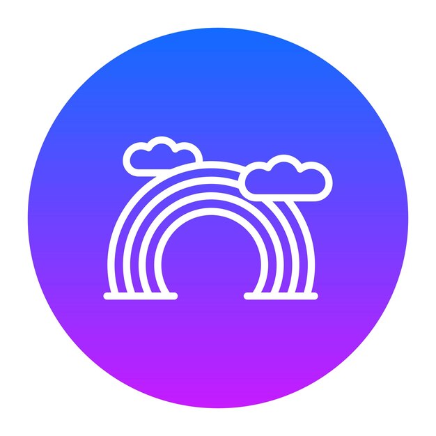 Iconos vectoriales del arco iris