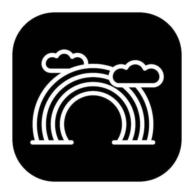 Iconos vectoriales del arco iris