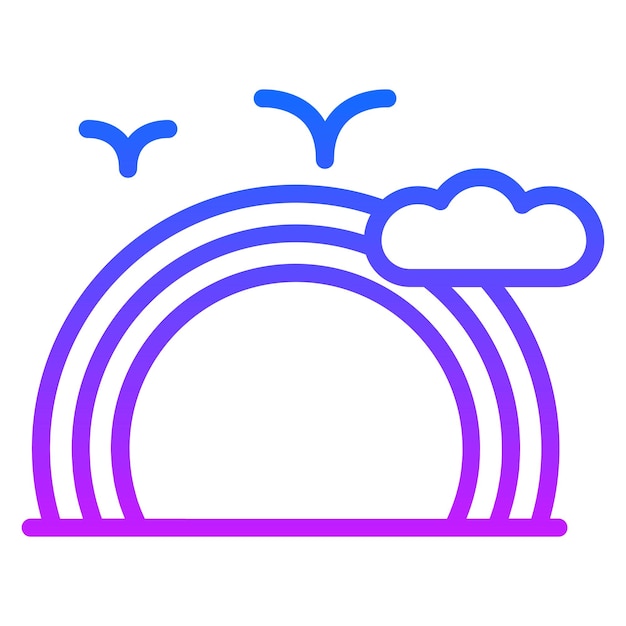 Iconos vectoriales del arco iris