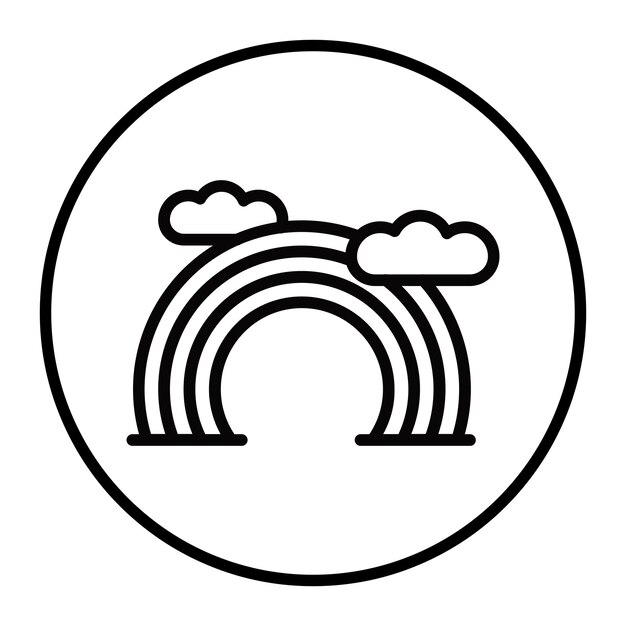 Iconos vectoriales del arco iris