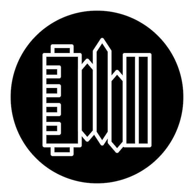 Iconos vectoriales de la armónica