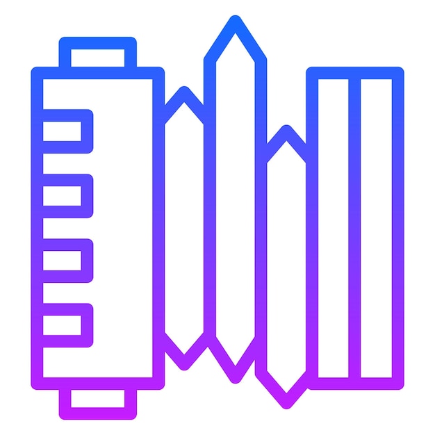 Iconos vectoriales de la armónica