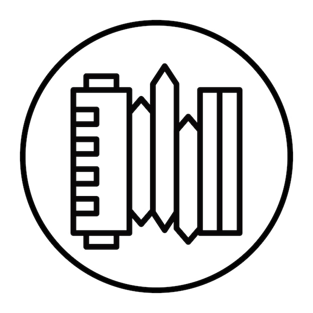 Iconos vectoriales de la armónica