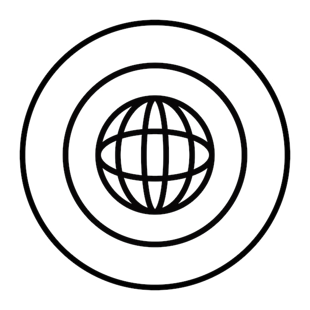 Iconos vectoriales de la atmósfera espacial