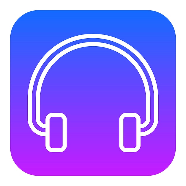 Iconos vectoriales de los auriculares