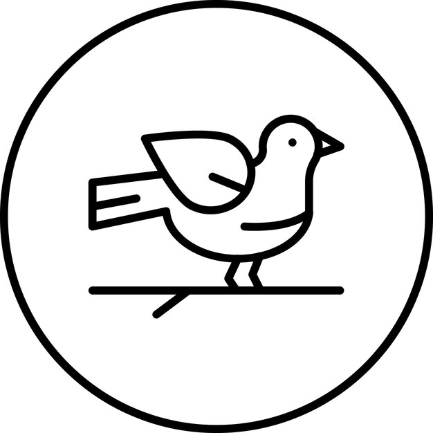 Iconos vectoriales de aves de primavera Ilustración del conjunto de iconos de primavera