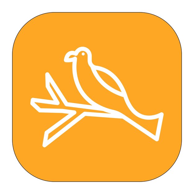 Iconos vectoriales de las aves de primavera