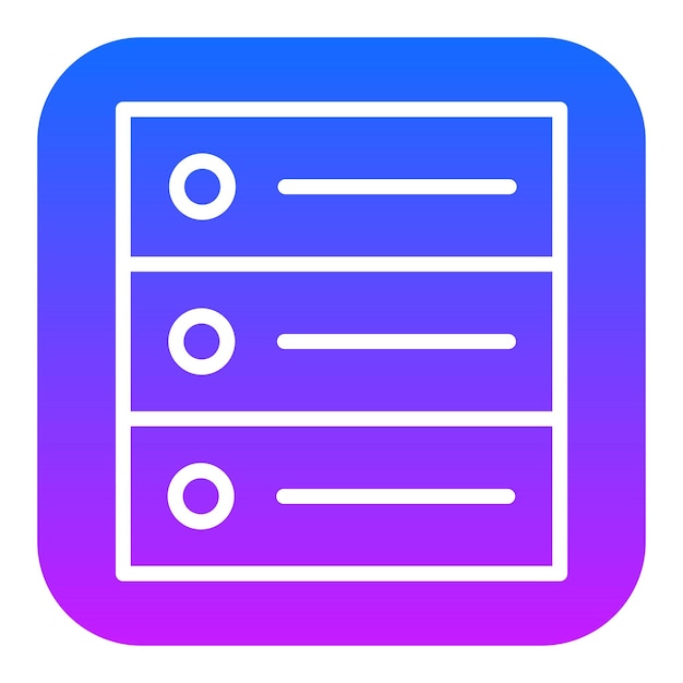 Iconos vectoriales de la base de datos