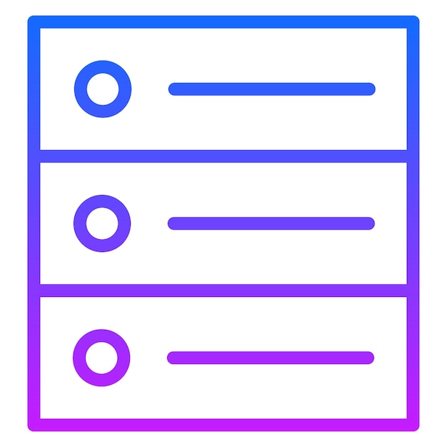 Iconos vectoriales de la base de datos