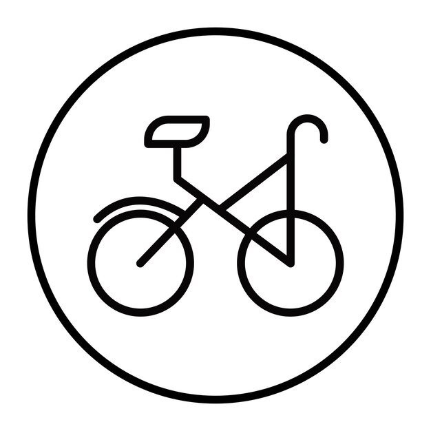 Iconos vectoriales de bicicletas