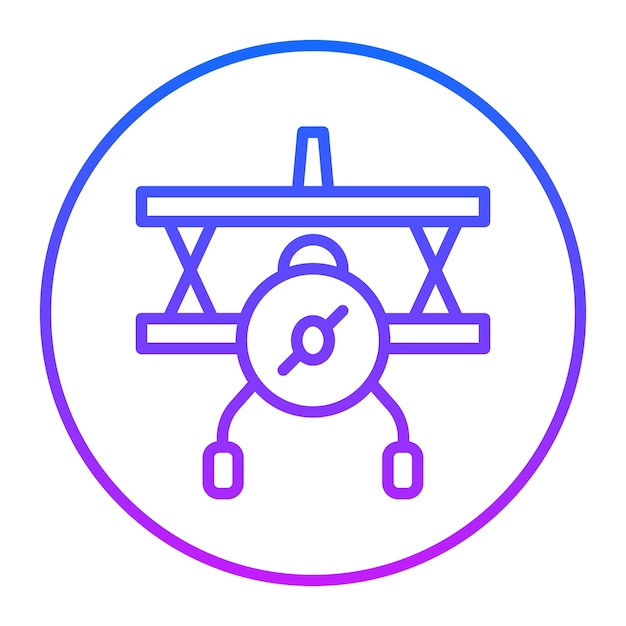 Iconos vectoriales biplanos