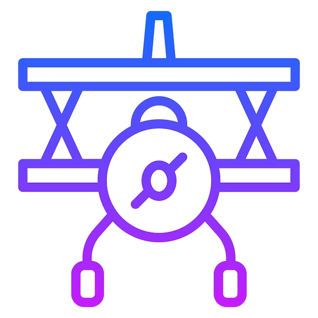 Iconos vectoriales biplanos