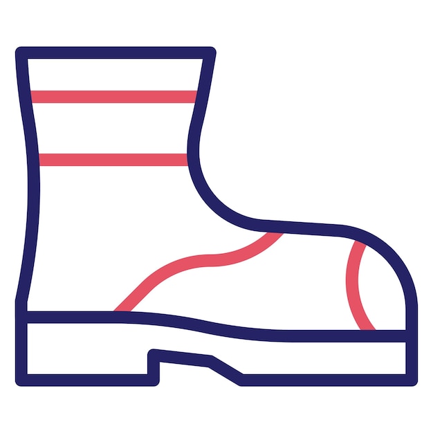 Iconos vectoriales de las botas de bomberos Ilustración del conjunto de iconos de bomberos