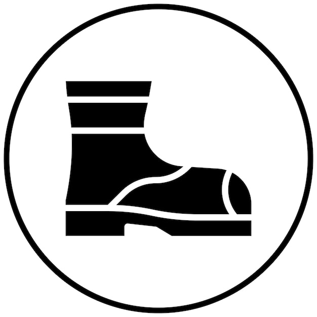 Iconos vectoriales de las botas de bomberos Ilustración del conjunto de iconos de bomberos