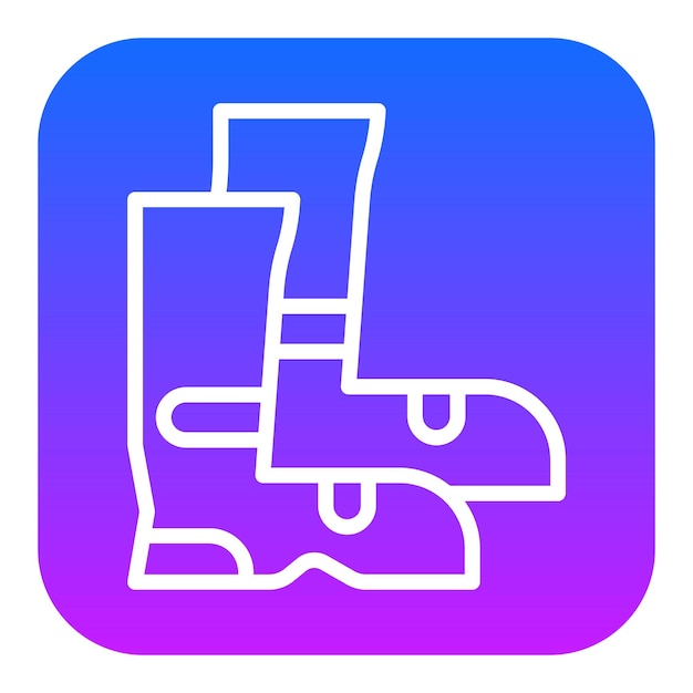 Iconos vectoriales de las botas