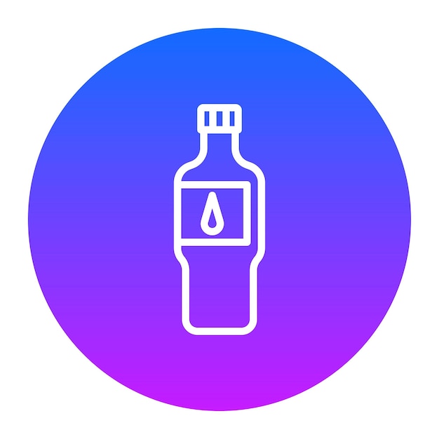 Iconos vectoriales de botellas de agua