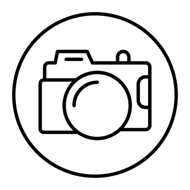 Iconos vectoriales de la cámara